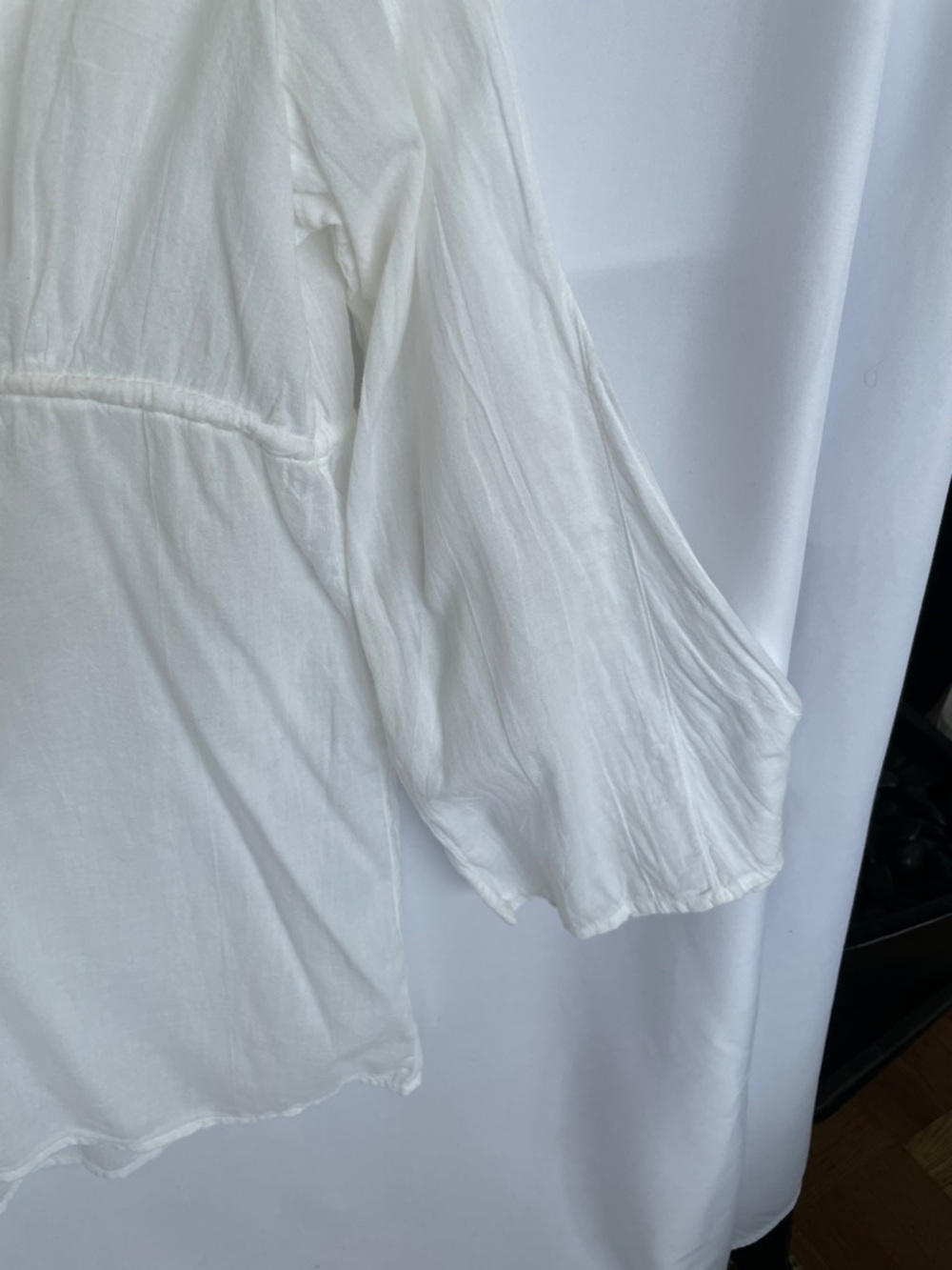 Ralph Lauren White Cotton Tunic Swim-coverlet OneSize - Picture 4 of 11